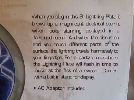 Photo of free Lightning Plate (EH33, Tranent) #2