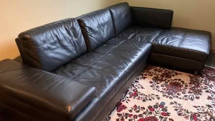 Photo of free Leather Couch (Ballard) #1