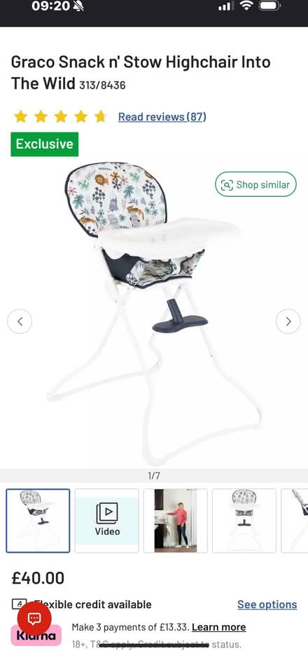 Photo of free Baby Toddler Highchair (Haggerston) #2