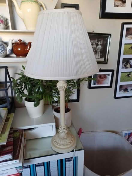 Photo of free Cream lamp (LS16 Ireland wood) #1