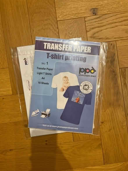 Photo of free T shirt printing paper (Teddington TW11) #1