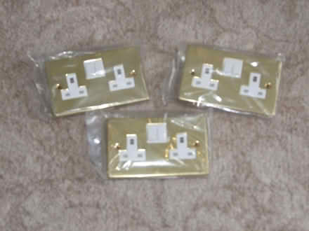 Photo of free Victorian Brass Double Sockets (Hildenborough TN11) #1