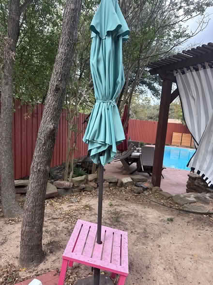 Photo of free chairs small table and umbrella (Far north dallas) #1