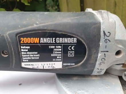 Photo of free Angle Grinder 2kw Wickes (Chilcompton) #3