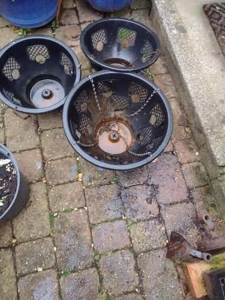 Photo of free 3 x plastic hanging basket (Riverdene RG21) #2