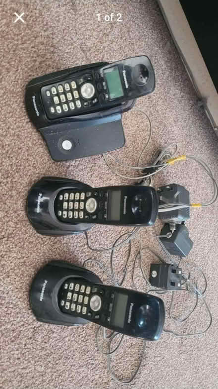 Photo of free Panasonic phone set with 3 handsets (Tw14 9rq) #1