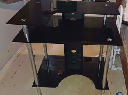 Photo of free Black Glass PC Desk (Stanton Harcourt OX29) #2