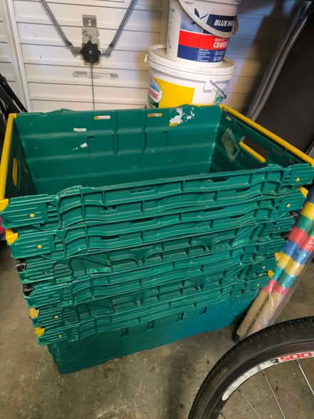 Photo of free 6 x plastic crates. (Balsall Common CV7) #1