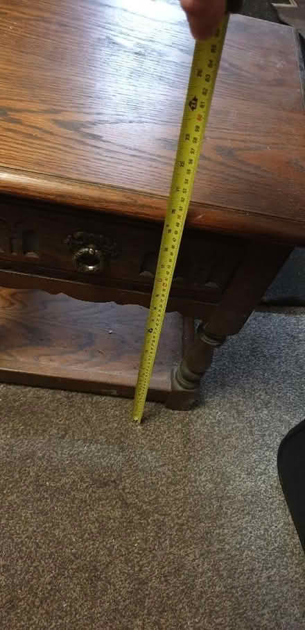 Photo of free Small wooden table with drawer (Chorley Moor PR7) #2