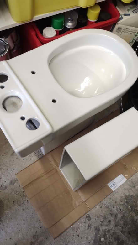 Photo of free New Laurus open back close coupled comfort height toilet (Alsager ST7) #1
