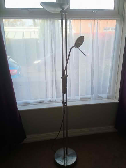 Photo of free Uplighter/reading lamp, s/steel (Packmoor ST7) #2