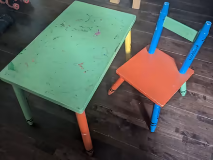 Photo of free Small child's table and chair (Long Eaton NG10) #1