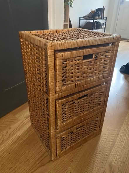Photo of free Small set of wicker drawers (Benslow SG5) #1