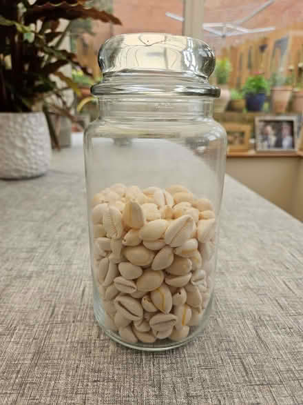 Photo of free Glass jar with shells (Chesham HP5) #1