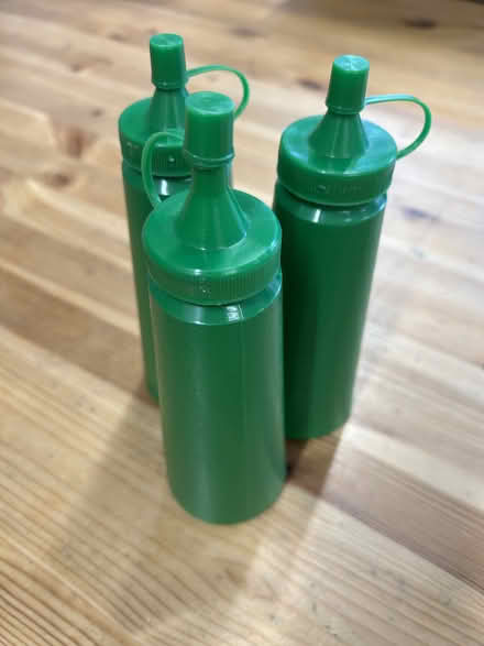 Photo of free Green plastic sauce bottles (Bethnal Green) #1