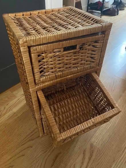 Photo of free Small set of wicker drawers (Benslow SG5) #2