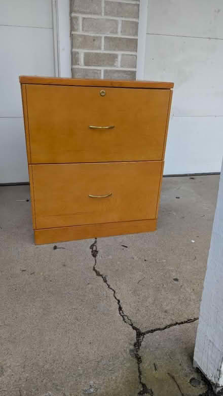 Photo of free 2-drawer filing cabinet-needs glue (South Whitehall) #4