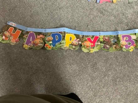 Photo of free Birthday/Easter bunting (ST3 Lightwood) #2