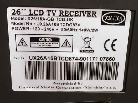 Photo of free 26inch LCD UMC TV (Canonbury N1) #3