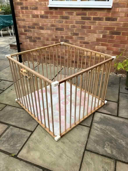 Photo of free Child’s Wooden playpen and base (Lindfield RH16) #2