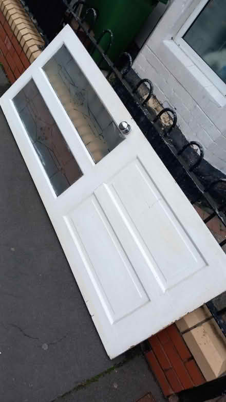 Photo of free Glazed solid pine door (Riverside CF11) #1