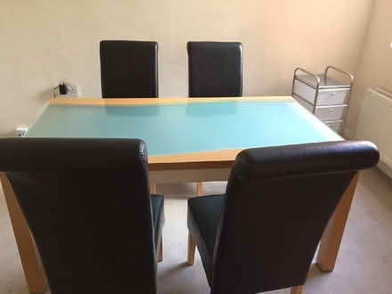 Photo of free Dining Table with glass top (Radford Semele CV31) #2