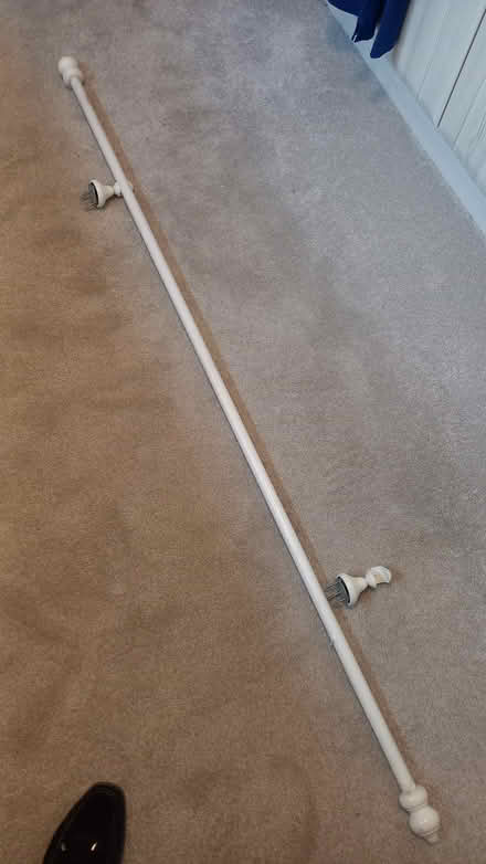 Photo of free Curtain pole with brackets and finials (Watton at Stone SG14) #1