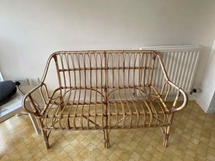 Photo of free Two seater cane settee (Eaton NR4) #1