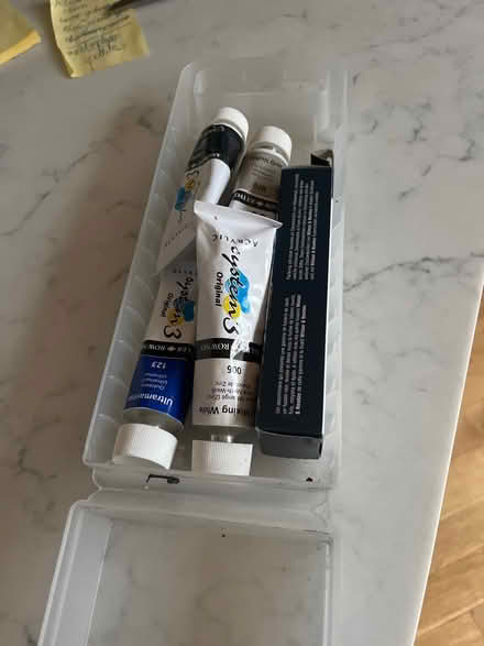 Photo of free Acrylic paints and box (Teddington TW11) #1