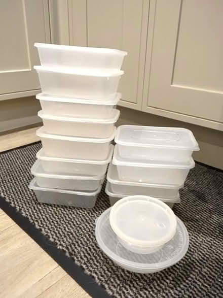 Photo of free Plastic takeaway container tubs (Ellesmere Park M6) #1