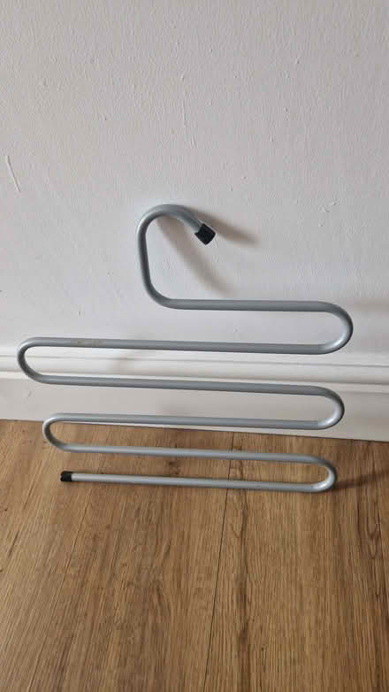 Photo of free 4 metal multi item clothes hangers (Merry Hill WD23) #1