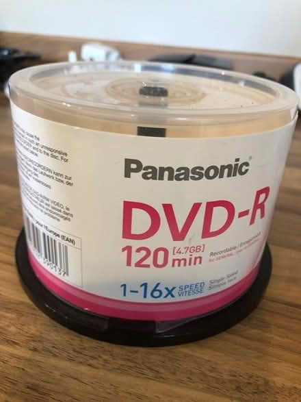 Photo of free Blank Panasonic DVD-R pack (IP1) #1
