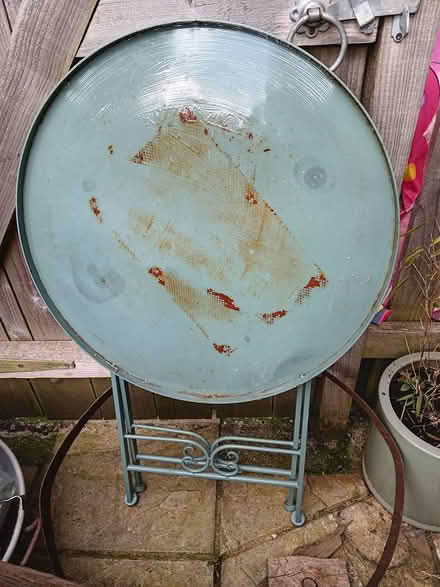 Photo of free Metal table (Baildon BD17) #2