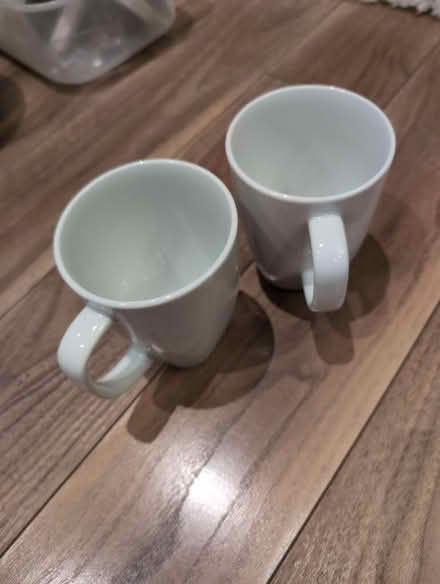 Photo of free Two white mugs (Askew Road W12) #1