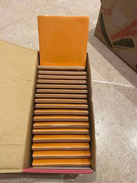 Photo of free Orange gloss tiles (Whiteshill GL6) #1
