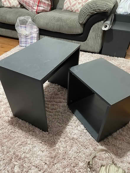 Photo of free Dark Grey side tables (Sw19 Colliers Wood) #1