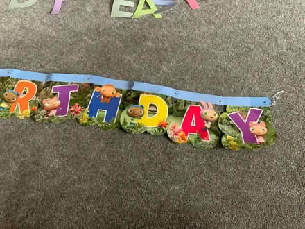Photo of free Birthday/Easter bunting (ST3 Lightwood) #4