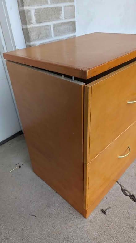 Photo of free 2-drawer filing cabinet-needs glue (South Whitehall) #3