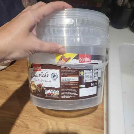 Photo of free 3 plastic buckets with lids (IP4) #1