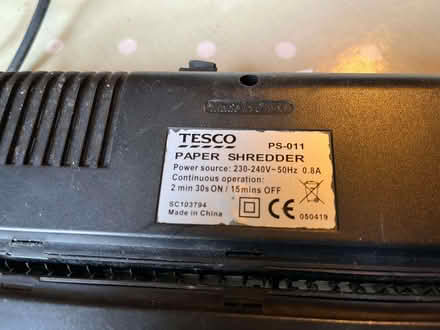 Photo of free Paper Shredder (Marsh LA1) #2