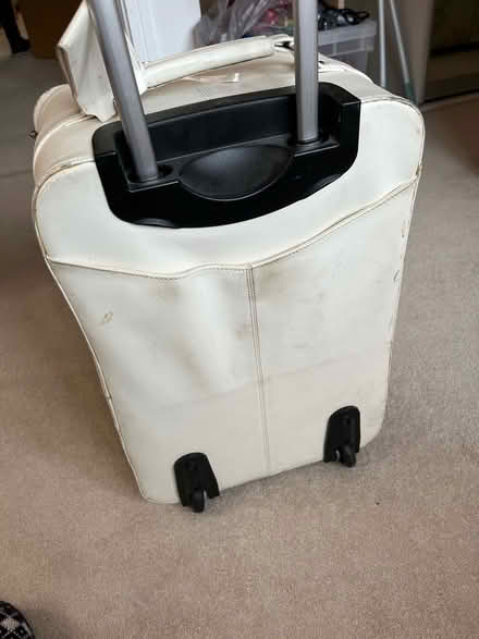 Photo of free Small White Leather suitcase (High Wycombe) #3