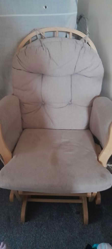 Photo of free Nursing rocking chair & foot stool (North Dublin) #2