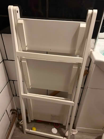 Photo of free Wooden ladder shelves (Wellingborough NN8) #2