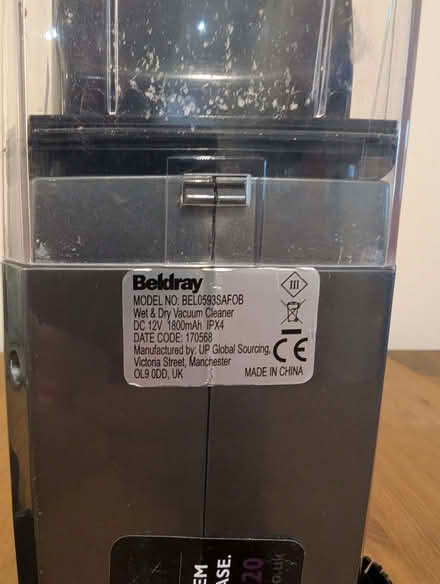 Photo of free Beldray Handheld Vacuum (Bisley GU24) #3