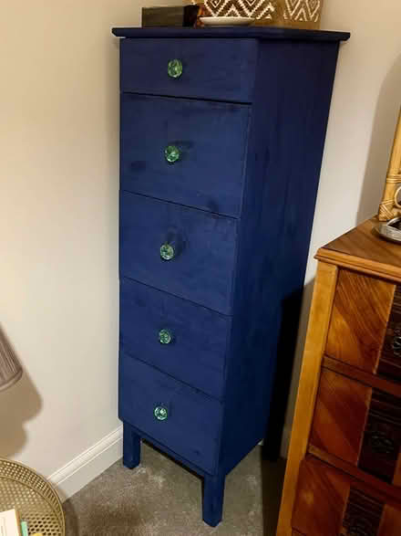 Photo of free IKEA tall boy in blue (GU23) #1