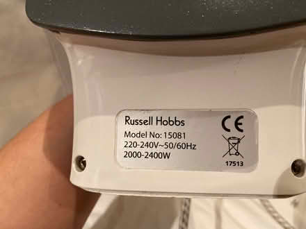 Photo of free Russell Hobbs Steamglide Iron (Blue/White) (Southwark SE1) #4