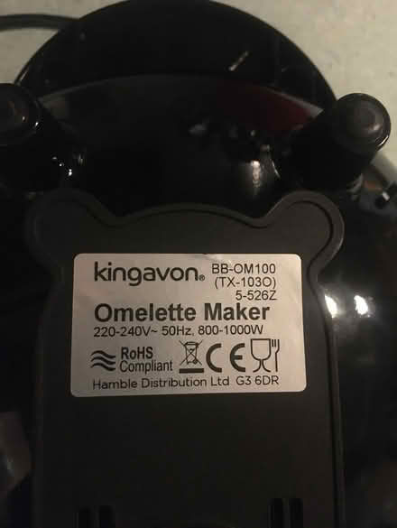 Photo of free Electric Omelette maker (L22 Waterloo) #4