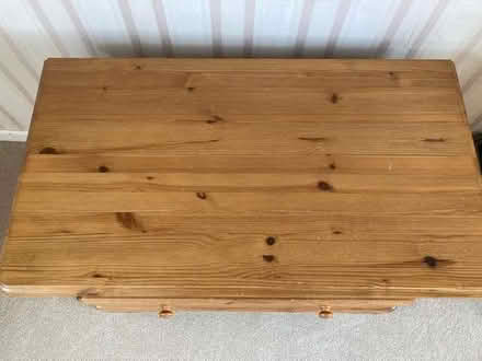 Photo of free TV or large bedside cabinet with drawer, pine (Wilmslow SK9) #3
