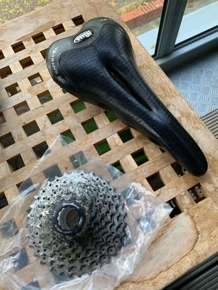 Photo of free Bike saddle and 8 speed cassette (Acton W3) #1