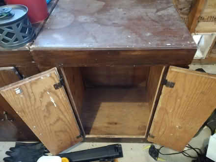 Photo of free Wooden storage cabinets (Rte 119 West of Bancroft) #1